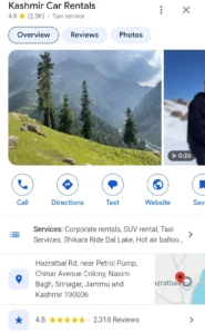 Kashmir car rentals